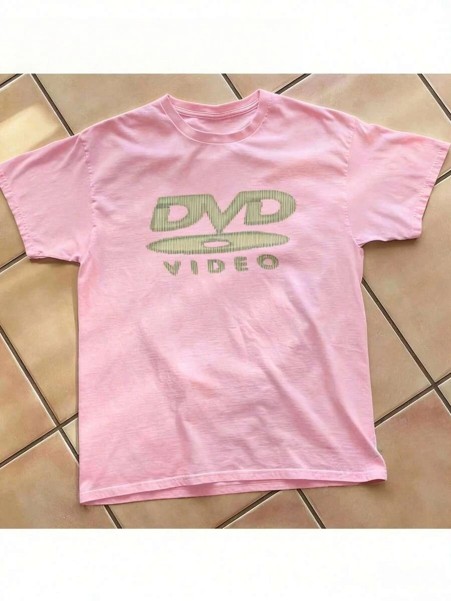 Retro Gaming T Shirt - [100% Katun] DVD Video Nostalgic Green