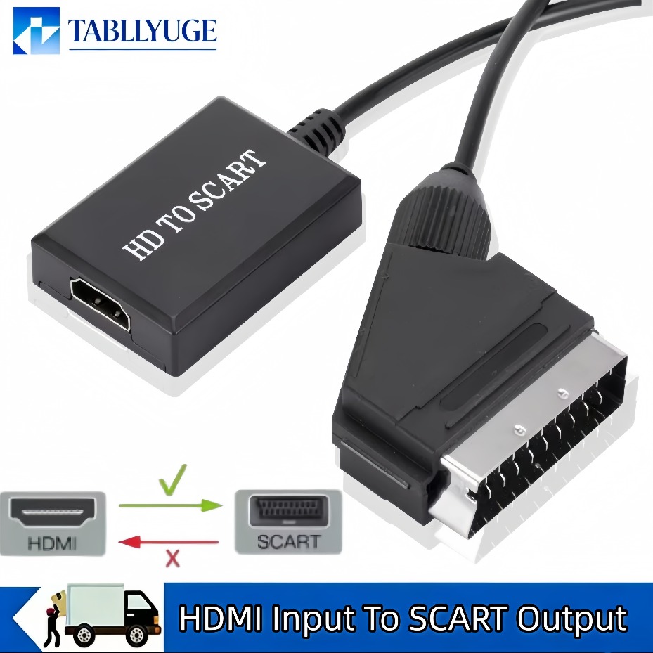 Scart To Hdmi - Adaptor Amplifier Video dan Audio SCART