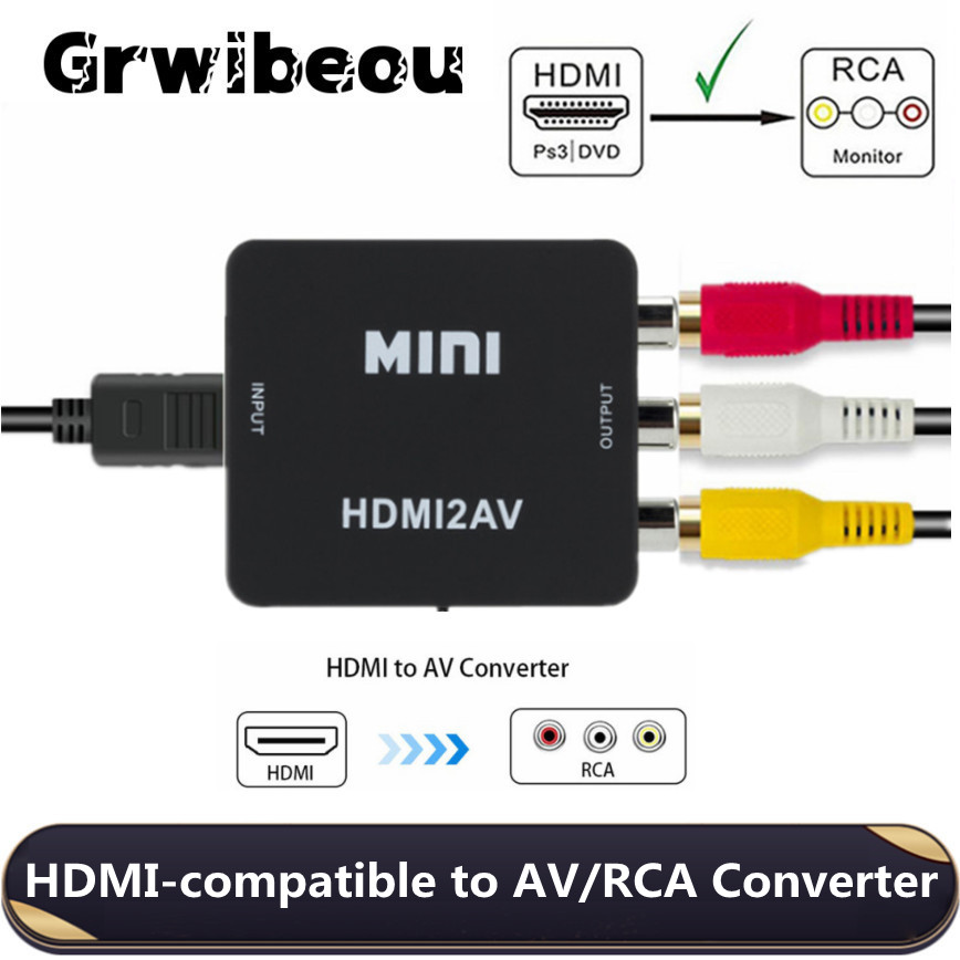 Scart To Hdmi - Grwibeou 1080P Hdmi-kompatibel dengan RCA Converter