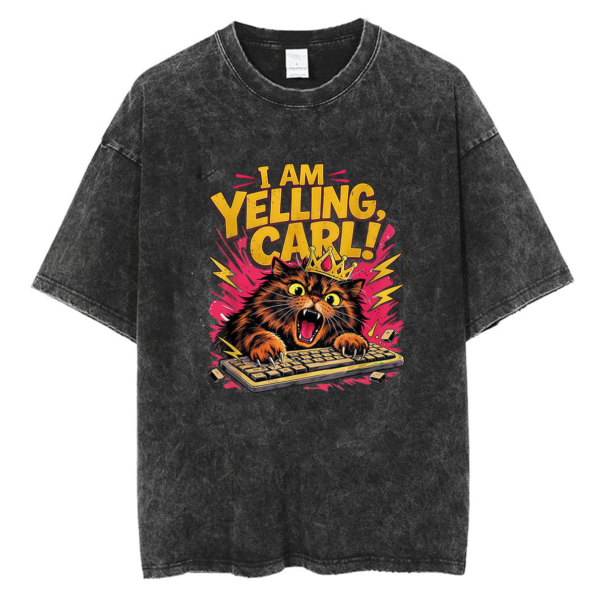Kaus Oblong I Am Yelling Carl  - Retro Gaming T Shirt ulasan dan harga