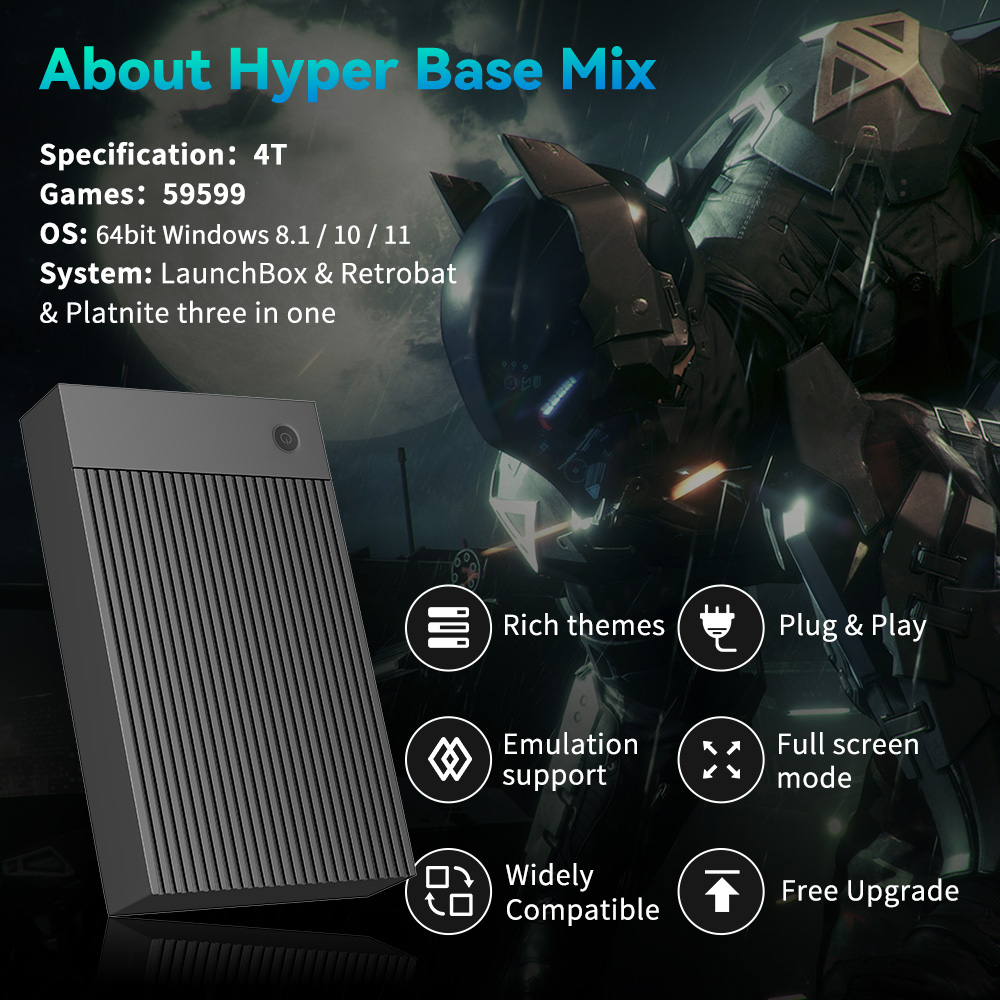 Hyper Base Mix 4TB Konsol Game - Retro Gaming N64 ulasan dan harga