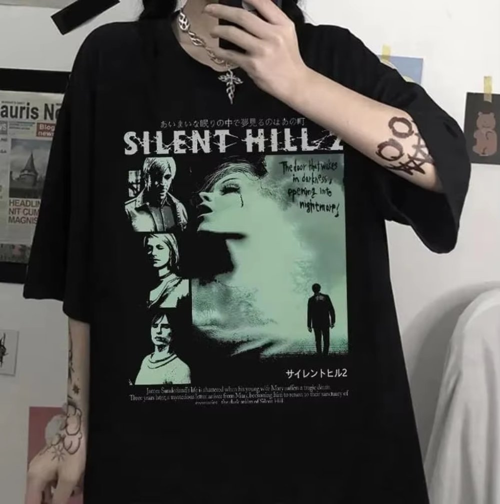 Kaos Pria dan Wanita Silent Hi - Retro Gaming T Shirt ulasan dan harga