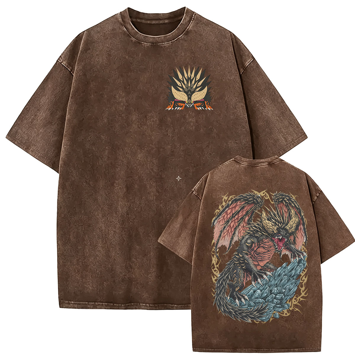 Kaos Grafis Monster Hunter Vin - Retro Gaming T Shirt ulasan dan harga
