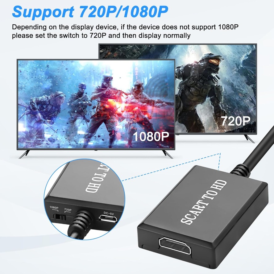 Kabel Adaptor Konverter Kelas  - Scart To Hdmi ulasan dan harga